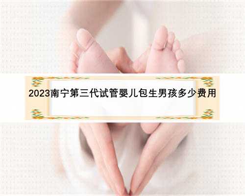 2023南宁第三代试管婴儿包生男孩多少费用