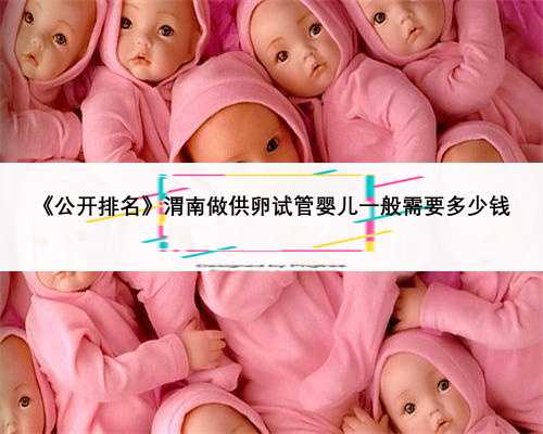 《公开排名》渭南做供卵试管婴儿一般需要多少钱